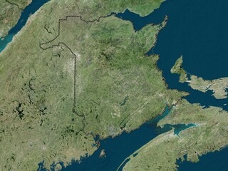 New Brunswick, Canada. High-res satellite. No legend