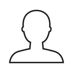 Bust in Silhouette vector emoji