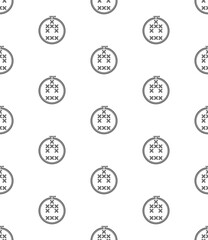 Cross Stitch Hoop Icon Seamless Pattern M_2209001
