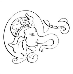 Ganesha Pen Ink Style M_2209009