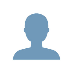 Bust in Silhouette vector emoji