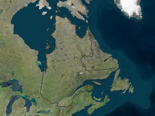 Quebec, Canada. Low-res satellite. No legend