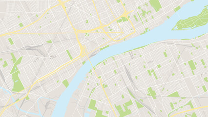 Digital web background of Detroit. Vector map city which you can scale how you want.