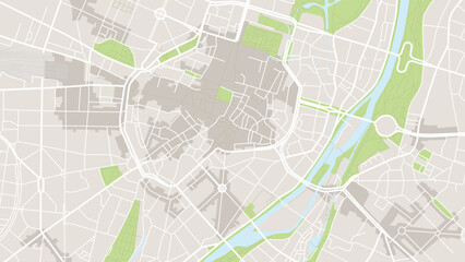 Obraz premium Digital web background of Altstadt. Vector map city which you can scale how you want.