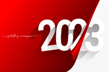 Foto op Plexiglas 2023 - gelukkig nieuwjaar 2023 © guillaume_photo