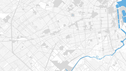 Digital web background of Buenos Aires. Vector map city which you can scale how you want.
