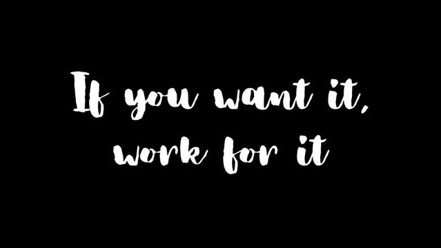Motivational  & Inspirational quotes video with animated text and writing