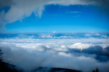 Fototapeta premium blue sky and clouds