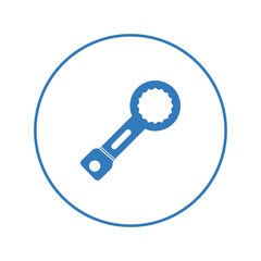 Auto repair service tool icon | Circle version icon |