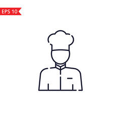 Chef icon isolated sign symbol Vector