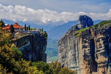 HDR of Holy Trinity Monastery in Meteora, Greece