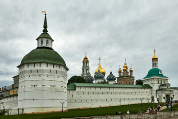 Fototapeta na wymiar Orthodox monastery in Sergiev Posad, Russia