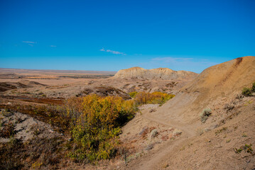 Hiking in the badlands