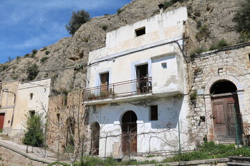 Ruins of the ghost town Craco in Italy