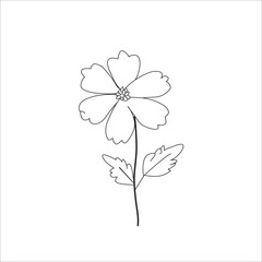 Flower Coloring Page For kids