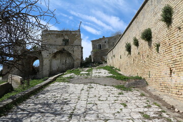 Destroyed ghost town of Craco in Italy