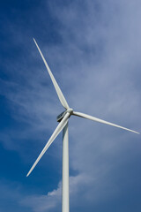 Wind farm in Jaffna, northern part of Sri Lanka. Eco friendly, sustainable energy to produce electricity. 