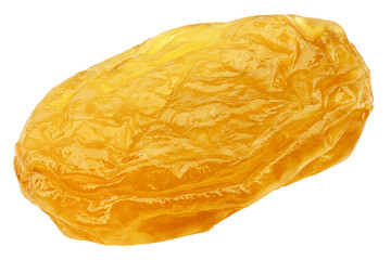 Raisin isolated on white background, clipping path, full depth of field