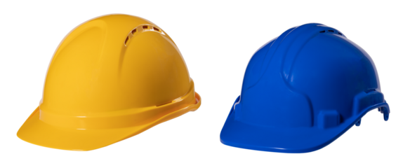 Personal protection helmet for mechanics and construction workers.