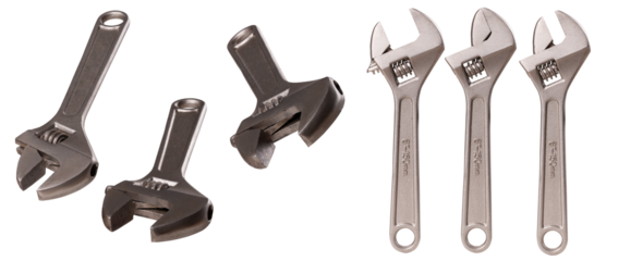 Wrench on the isolated background.