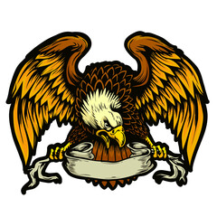 american eagle with a shield mascot