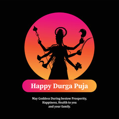 happy Durga puja, subh Navratri, festival illustration, Durga puja banner, poster, greeting card, Durga puja social media post, brochure, holy banner, vector puja banner, Hindu holiday banner, stories