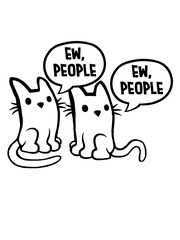 Haustier Katzen ew people 