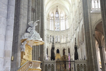 La cathédrale d'Amiens, ville de Amiens, département de la Somme, France