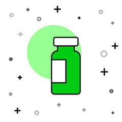 Filled outline Test tube and flask chemical laboratory test icon isolated on white background. Laboratory glassware sign. Vector