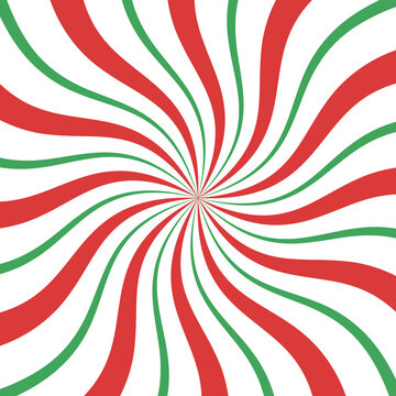 Vector Christmas background. Candy cane, lollipop pattern.