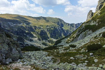 Fototapeta na wymiar Summer landscape of Rila Mountain near Lovnitsa peak, Bulgaria