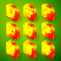 Set line Home stereo with two speakers, Limousine car and carpet, Microphone, Megaphone, Online play video, CD or DVD disk and Director movie chair icon. Vector