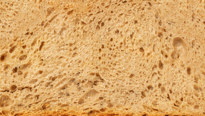 Organic wholegrain bread as a  background closeup. Pattern. Fresh bread texture