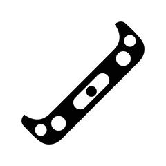 Car front part light icon | Black Vector illustration |