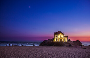 church in the night