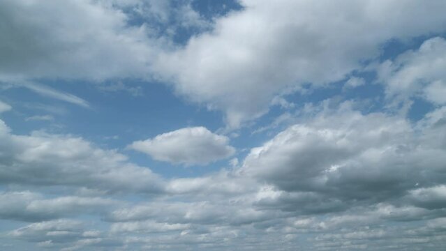 Storm overcast sky cloud scape. Dramatic cloudy rainy sky. Timelapse.