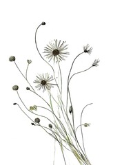 Wild flowers - drawing