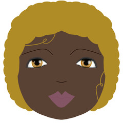 cartoon / comic portrait of a woman