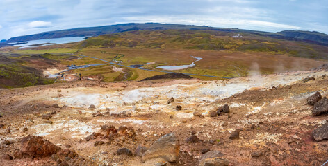 Seltun geothermal area in Krysuvik, Reykjanes peninsula, Iceland