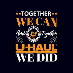 Together We Can We Did epst-shirt design vector, typography t shirt Design bundle, text types design t shirt Bundle