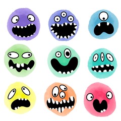 Summer doodle cartoon seamless cactus pattern for wrapping and clothes print and kids accessories and fabrics