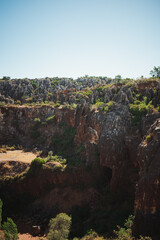 Karst landscape in the south of Spain. Parque Natural Sierra Norte de Sevilla.