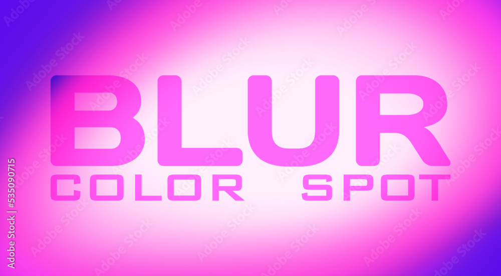 Poster blur color spot with magenta halo on violet background. vector pattern