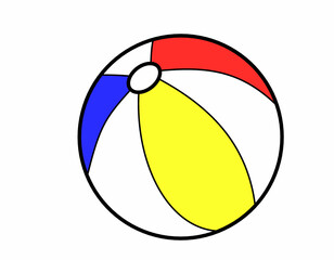ビーチボール２(色線)