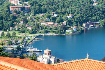 Aerial view of the Gulf of Laveno