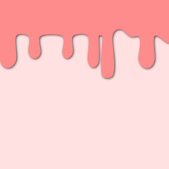 Pink Strawberry flowing syrup background.