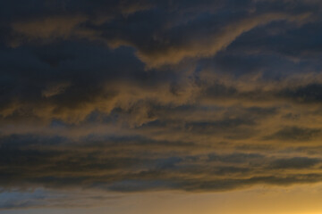 Dramatic clouds in the sky