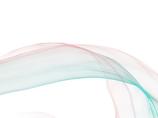 Abstract transparent smoke, colored air plume