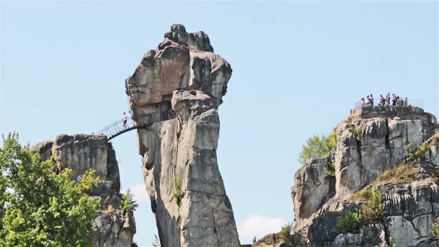Tourist spot Germany Externsteine
