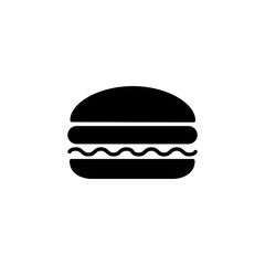Burger icon vector for web and mobile app. burger sign and symbol. hamburger